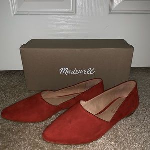 Madewell Pointy-toe flats in suede size 6